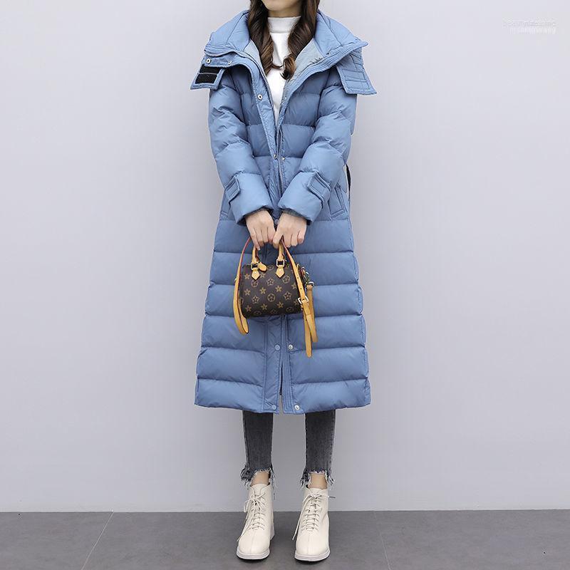Women' Down Women' Women Winter White Duck Jacket Female Ultra Light Warm Soft Solid Color Coat Belt Slim Long Parkas S1511, Lan hui se
Women' Down Women' Women Winter White Duck Jacket Female Ultra Light Warm Soft Solid Color Coat Belt Slim Long Parkas S1511, Lan hui se
