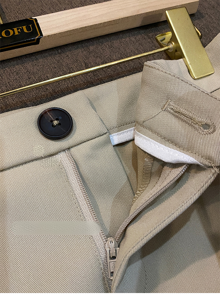 Autumn Beige Solid Color Two Piece Pants Sets Long Sleeve Notched-Lapel Single-Breasted Blazers Top & Vest & Long Pants Suits Set 5WF209316