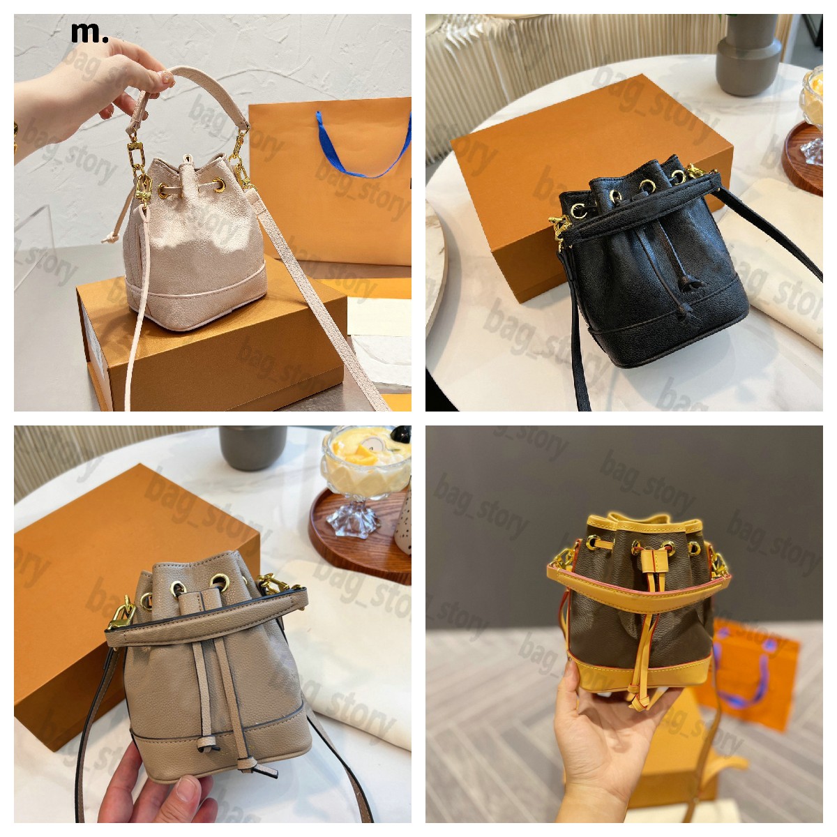 Nano Noe Mini Bag Monograms Empreinte Leather Handle Handbag Summer Stardust Neonoe Bucket Drawstring Closure Removable Strap Shoulder bag Wallet Purse M81463
Nano Noe Mini Bag Monograms Empreinte Leather Handle Handbag Summer Stardust Neonoe Bucket Drawstring Closure Removable Strap Shoulder bag Wallet Purse M81463