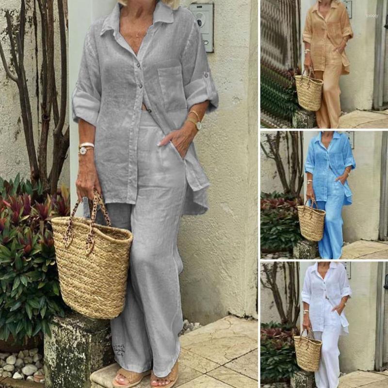 Women's Two Piece Pants Women's Pant Suits ChandalsSolid Long Sleeve Single-breastedBlouse Casual Loose Wide Leg MujerSummer Women, Khaki
Women's Two Piece Pants Women's Pant Suits ChandalsSolid Long Sleeve Single-breastedBlouse Casual Loose Wide Leg MujerSummer Women, Khaki