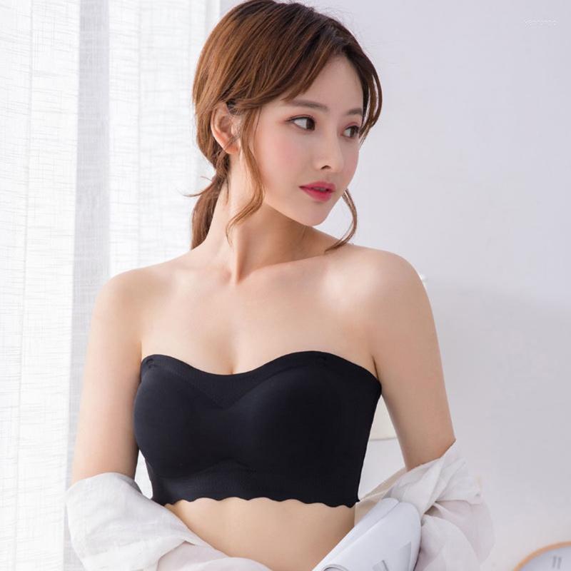 Bustiers & Corsets Women's Ice Silk Air Bra Tank Top Short Vest Strapless Solid Underwear Invisible Wedding Party Sexy Bralette Brassier, Black
Bustiers & Corsets Women's Ice Silk Air Bra Tank Top Short Vest Strapless Solid Underwear Invisible Wedding Party Sexy Bralette Brassier, Black