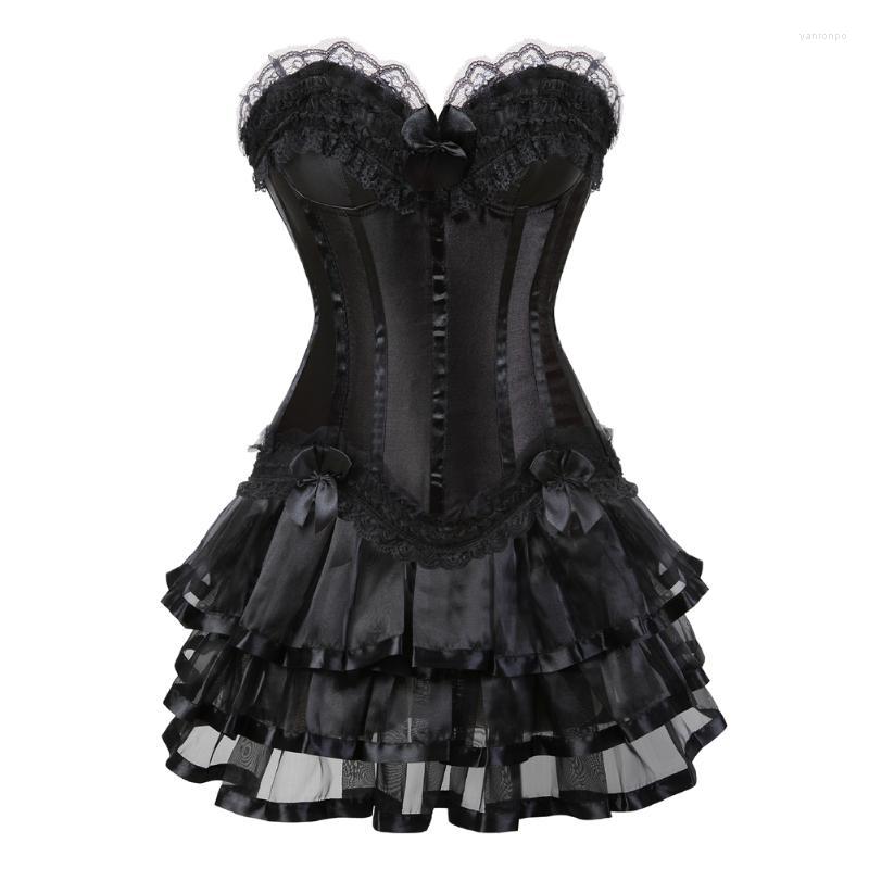 Bustiers & Corsets Corset Dress Bustier With Skirt Set Tutu Mesh Corselet Gothic Lace Plus Size Vintage Black KorseHalloween CostumesBustier
Bustiers & Corsets Corset Dress Bustier With Skirt Set Tutu Mesh Corselet Gothic Lace Plus Size Vintage Black KorseHalloween CostumesBustier