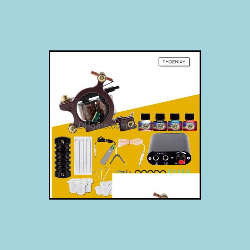 Tattoo Guns Kits Professional Tattoo Kits Top Artist Complete Set 1 Hine Gun Lining And Shading Inks Power Needles Supply Drop Deliv Dh3Wk
Tattoo Guns Kits Professional Tattoo Kits Top Artist Complete Set 1 Hine Gun Lining And Shading Inks Power Needles Supply Drop Deliv Dh3Wk