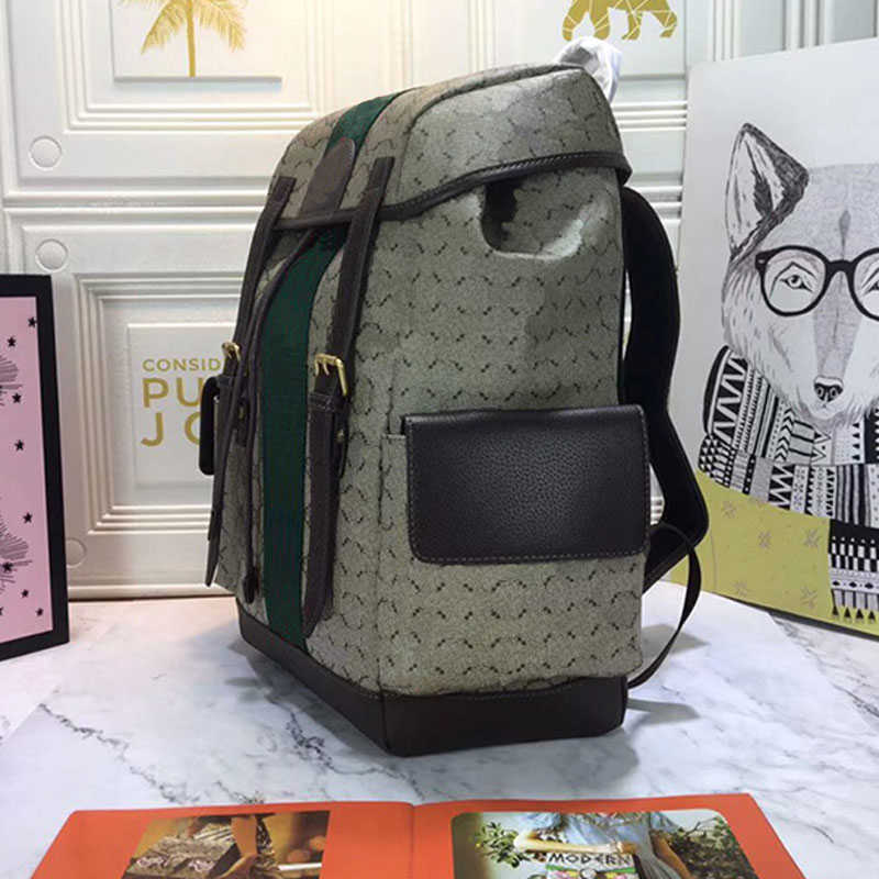 Backpack Style Handbag Travelling Bags Large Capacity Package Canvas Classic Letters Red Green Weaving Interior Pocket Real Leather Patchwork trendy, 22x29x15cm
Backpack Style Handbag Travelling Bags Large Capacity Package Canvas Classic Letters Red Green Weaving Interior Pocket Real Leather Patchwork trendy, 22x29x15cm