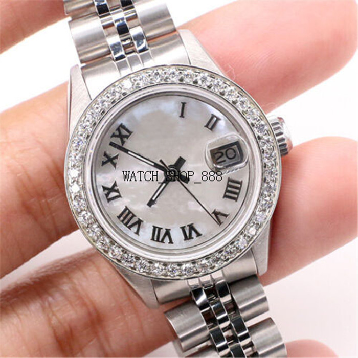Brand A brand-new watch Datejust 28mm Diamond Bezel/White MOP Roman Dial Jubilee Steel Watch Mechanical Automatic women Ladies Wristwatch
Brand A brand-new watch Datejust 28mm Diamond Bezel/White MOP Roman Dial Jubilee Steel Watch Mechanical Automatic women Ladies Wristwatch