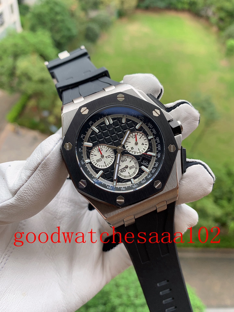 5Style new version Perfect Quality Watch 18K Rose Gold Gray Blue Dial VK Quartz Chronograph Working Mens Watches Rubber Strap Bands Luxury Men's Wristwatches
5Style new version Perfect Quality Watch 18K Rose Gold Gray Blue Dial VK Quartz Chronograph Working Mens Watches Rubber Strap Bands Luxury Men's Wristwatches