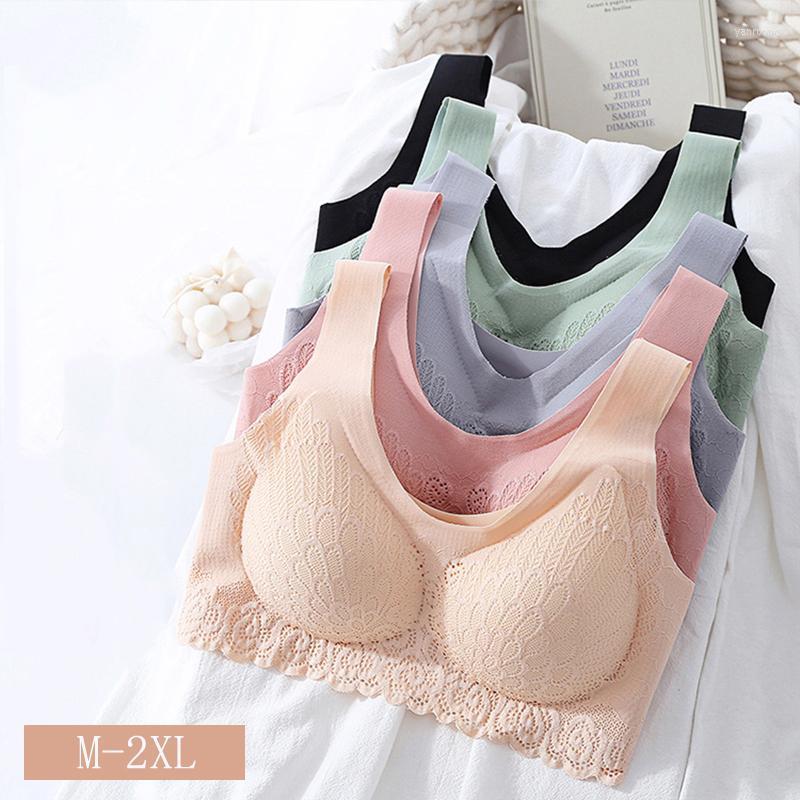 Bustiers & Corsets -2XL Plus Size Seamless Women Crop Top Lace Wireless Bralettle Latex Removable Chest Pad Lingerie Female Soft UnderwearB, Green bra
Bustiers & Corsets -2XL Plus Size Seamless Women Crop Top Lace Wireless Bralettle Latex Removable Chest Pad Lingerie Female Soft UnderwearB, Green bra