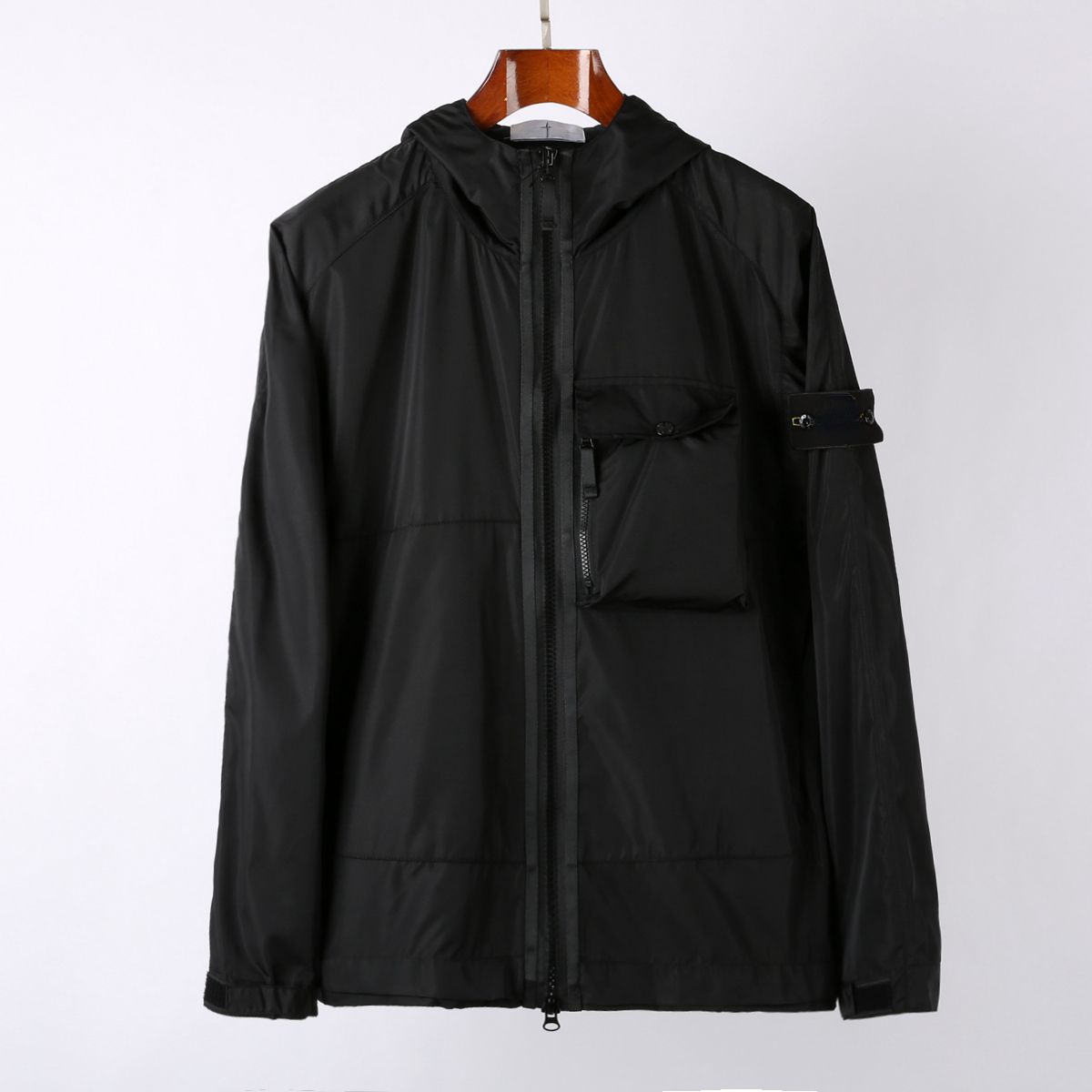 Casual Windbreaker Stone Mens Jackets Hip-hop Nylon Hooded Pockets Couple Jacket, Black
Casual Windbreaker Stone Mens Jackets Hip-hop Nylon Hooded Pockets Couple Jacket, Black