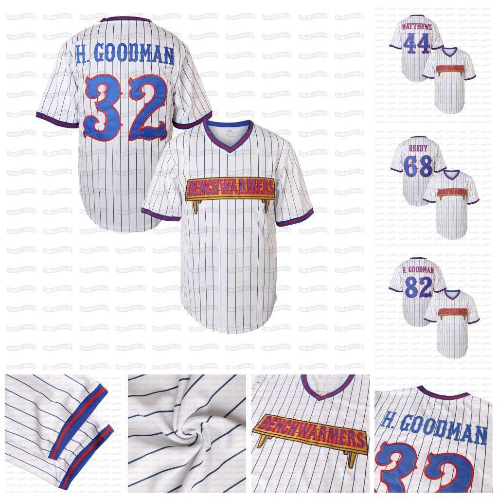 Benchwarmers Jersey 32 Howie Goodman 68 Clark Reedy 82 Richie Goodman 44 Gus Matthews Pinstriped Baseball Jersey for Men -XXXL
Benchwarmers Jersey 32 Howie Goodman 68 Clark Reedy 82 Richie Goodman 44 Gus Matthews Pinstriped Baseball Jersey for Men -XXXL