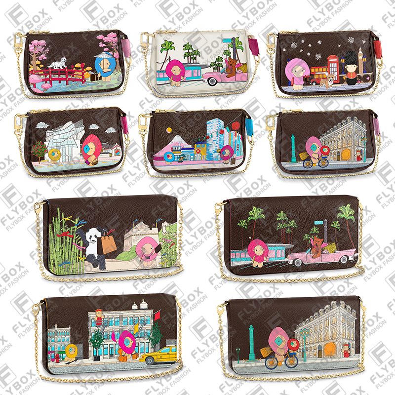 M81762 M81545 M81637 Christmas Silk Screen MINI POCHETTE ACCESSOIRES Chain Bag Wallet Key Pouch Women Fashion Luxury Designer Purse Handbag TOP 5A M81760 M81633, 15.5cm brown flower / seoul
M81762 M81545 M81637 Christmas Silk Screen MINI POCHETTE ACCESSOIRES Chain Bag Wallet Key Pouch Women Fashion Luxury Designer Purse Handbag TOP 5A M81760 M81633, 15.5cm brown flower / seoul