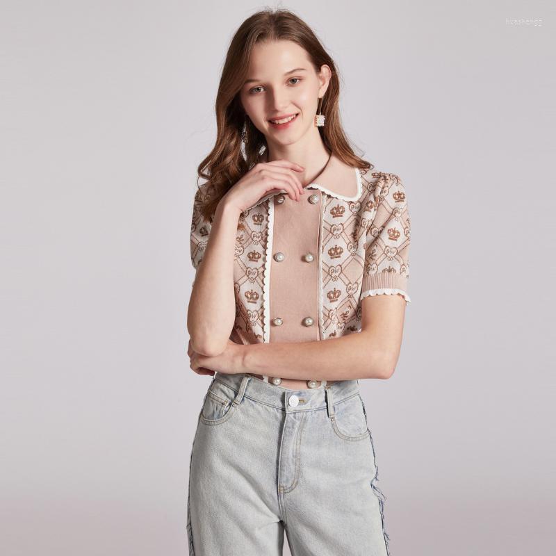 Women' Knits Women' & Tees Women Cropped Cardigan 2022 Summer Turn Down Collar Double Breasted Short Sleeve Knit Top Shirt Thin, Pink
Women' Knits Women' & Tees Women Cropped Cardigan 2022 Summer Turn Down Collar Double Breasted Short Sleeve Knit Top Shirt Thin, Pink