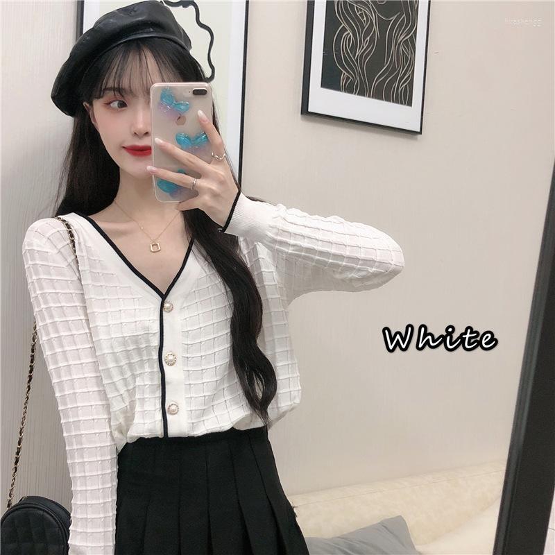 Women's Knits Women's & Tees Autumn Winter Women Korean Version Of The Small Fragrance V-neck Casual Sweater Female Long-sleeve Top, White
Women's Knits Women's & Tees Autumn Winter Women Korean Version Of The Small Fragrance V-neck Casual Sweater Female Long-sleeve Top, White