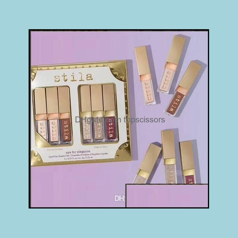 Eye Shadow 6 8 Colors Stila Eye For Elegance Makeup Limited Liquid Shadow Sets Cosmetics Earth Color Eyeshadow Makeups Set Drop Deli Dhk9A, 6 colors/set
Eye Shadow 6 8 Colors Stila Eye For Elegance Makeup Limited Liquid Shadow Sets Cosmetics Earth Color Eyeshadow Makeups Set Drop Deli Dhk9A, 6 colors/set
