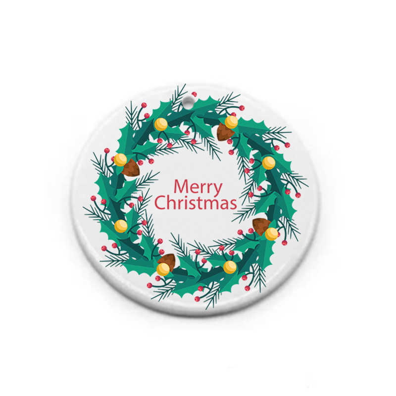 Blanks Sublimation Ceramic Ornament tile ornament pendant hanging decoration 3 inch Christmas Ornaments Personalized Handmade for Tree Decor Highest quality 
Blanks Sublimation Ceramic Ornament tile ornament pendant hanging decoration 3 inch Christmas Ornaments Personalized Handmade for Tree Decor Highest quality