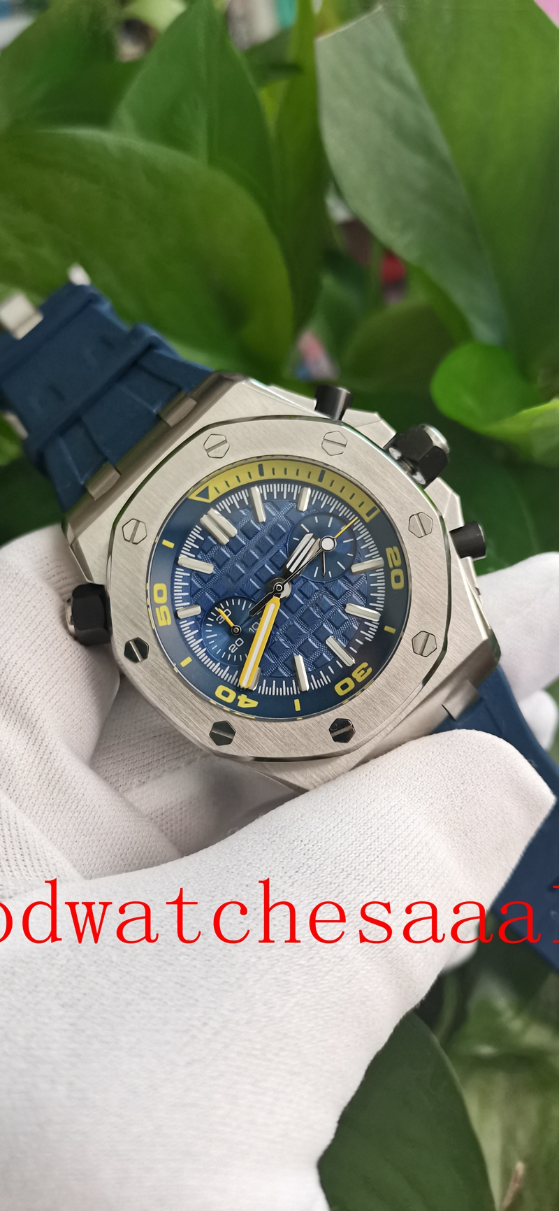 new version Men's Watch 42mm Blue Dial 15710 Automatic Mens Watches Rubber Strap Bands Men's Fashion Wristwatches
new version Men's Watch 42mm Blue Dial 15710 Automatic Mens Watches Rubber Strap Bands Men's Fashion Wristwatches