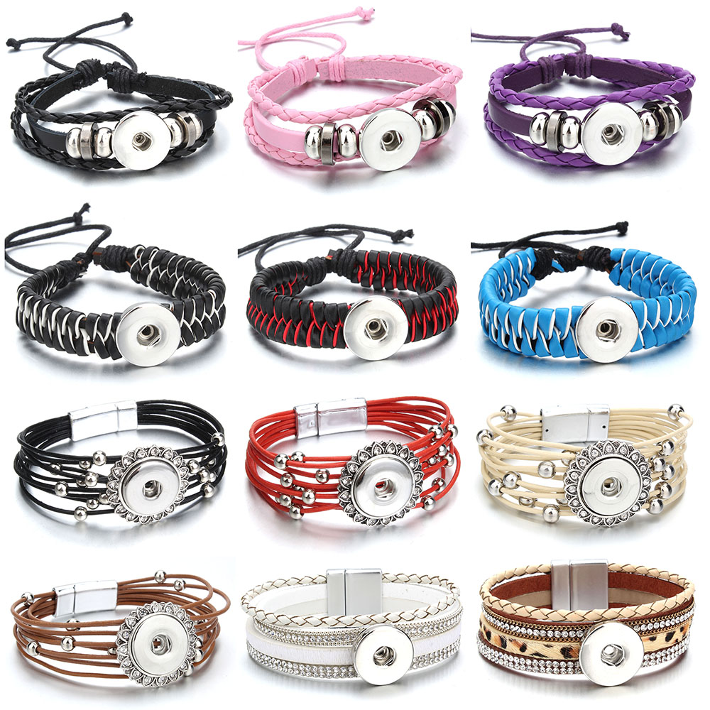 Charm Bracelets High Quality Snap Button Jewelry Handmade Punk Leather Bracelet For Snaps Buttons Drop Delivery 2022 Smtlm
Charm Bracelets High Quality Snap Button Jewelry Handmade Punk Leather Bracelet For Snaps Buttons Drop Delivery 2022 Smtlm