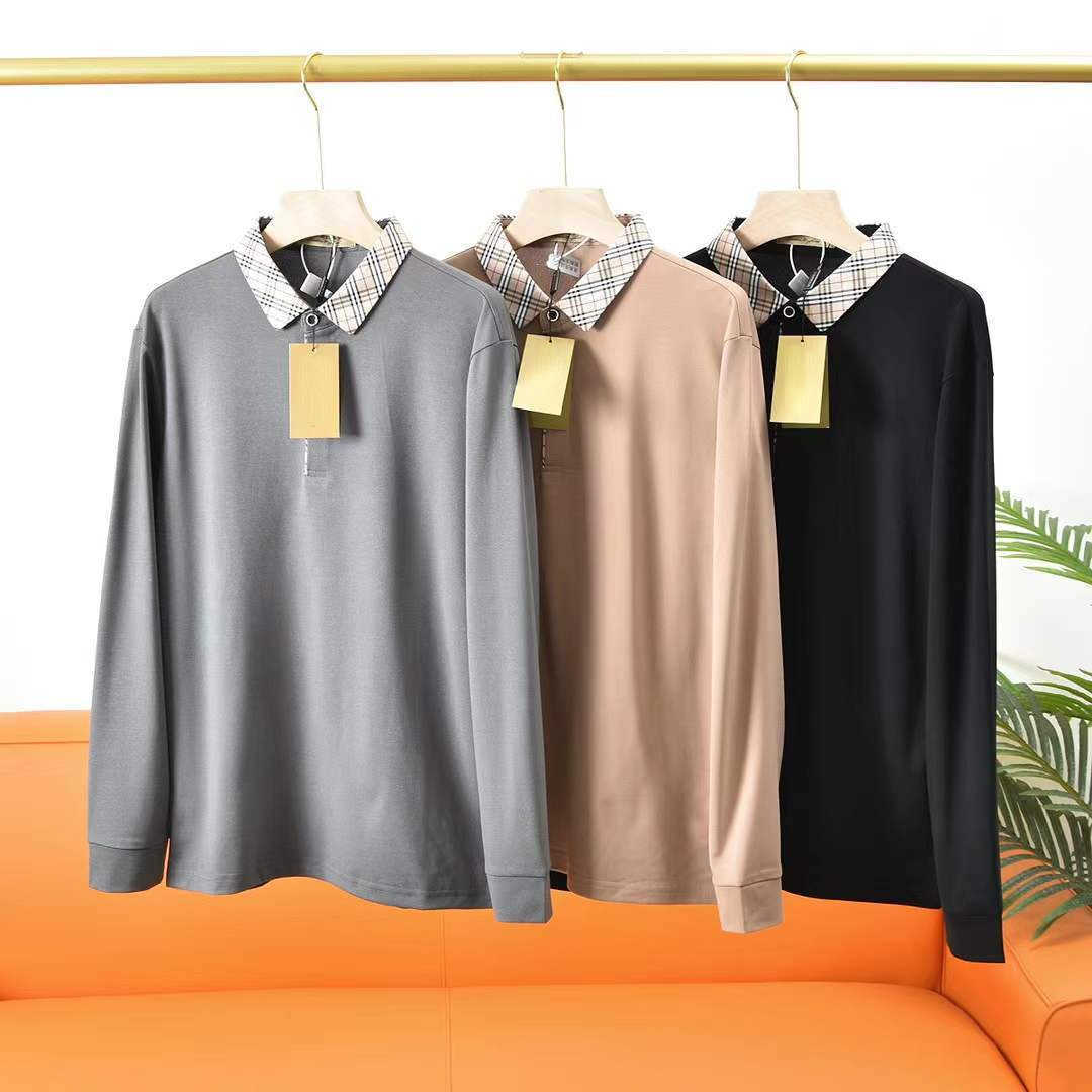 Bb mens polo shirt Business Casual Long Sleeve t shirts burb designer tshirt men Loose cotton pullover sweater 4xl, Black
Bb mens polo shirt Business Casual Long Sleeve t shirts burb designer tshirt men Loose cotton pullover sweater 4xl, Black
