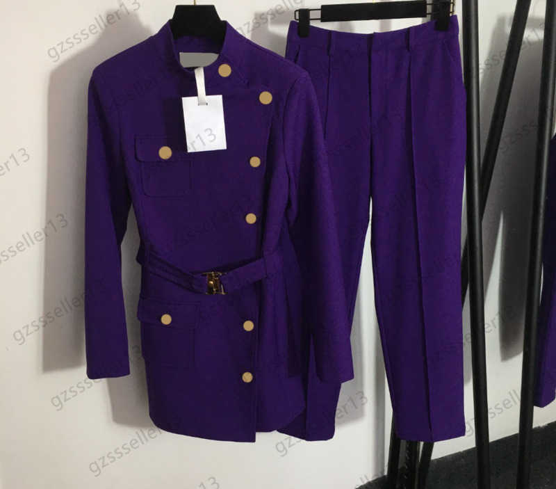 Two Piece Sets Womens Two Pieces Pants Breast Pocket Side Single Breasted Belt Slim Stand Collar Suit Jacket Collocation Straight Loose Trousers Women Clothing 1970, 20
Two Piece Sets Womens Two Pieces Pants Breast Pocket Side Single Breasted Belt Slim Stand Collar Suit Jacket Collocation Straight Loose Trousers Women Clothing 1970, 20