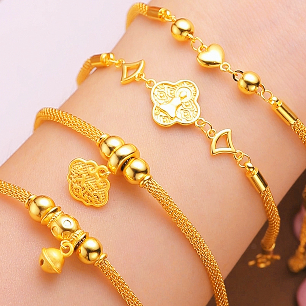 Boutique Little Bell Lady Bracelet Chain Perfect 18k Yellow Gold Filled Versatile Golden Lock Wrist-Bracelet Jewelry
Boutique Little Bell Lady Bracelet Chain Perfect 18k Yellow Gold Filled Versatile Golden Lock Wrist-Bracelet Jewelry