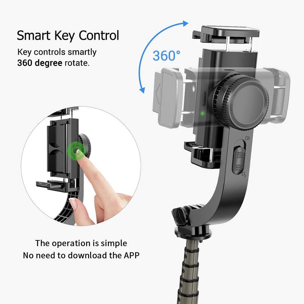 Stabilizers Selfie Stick Tripod Gimbal Stabilizer For Cell Mobile Phone Holder Smartphone Action Camera Cellphone Handheld Gimble Manual Pau 221028