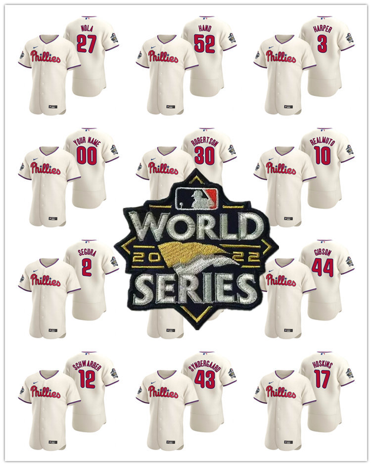 Baseball Jersey Philadelphia''Phillies''Men Rhys Hoskins Bryce''Harper Aaron Nola Zack Wheeler 2022 World Series Authentic
Baseball Jersey Philadelphia''Phillies''Men Rhys Hoskins Bryce''Harper Aaron Nola Zack Wheeler 2022 World Series Authentic
