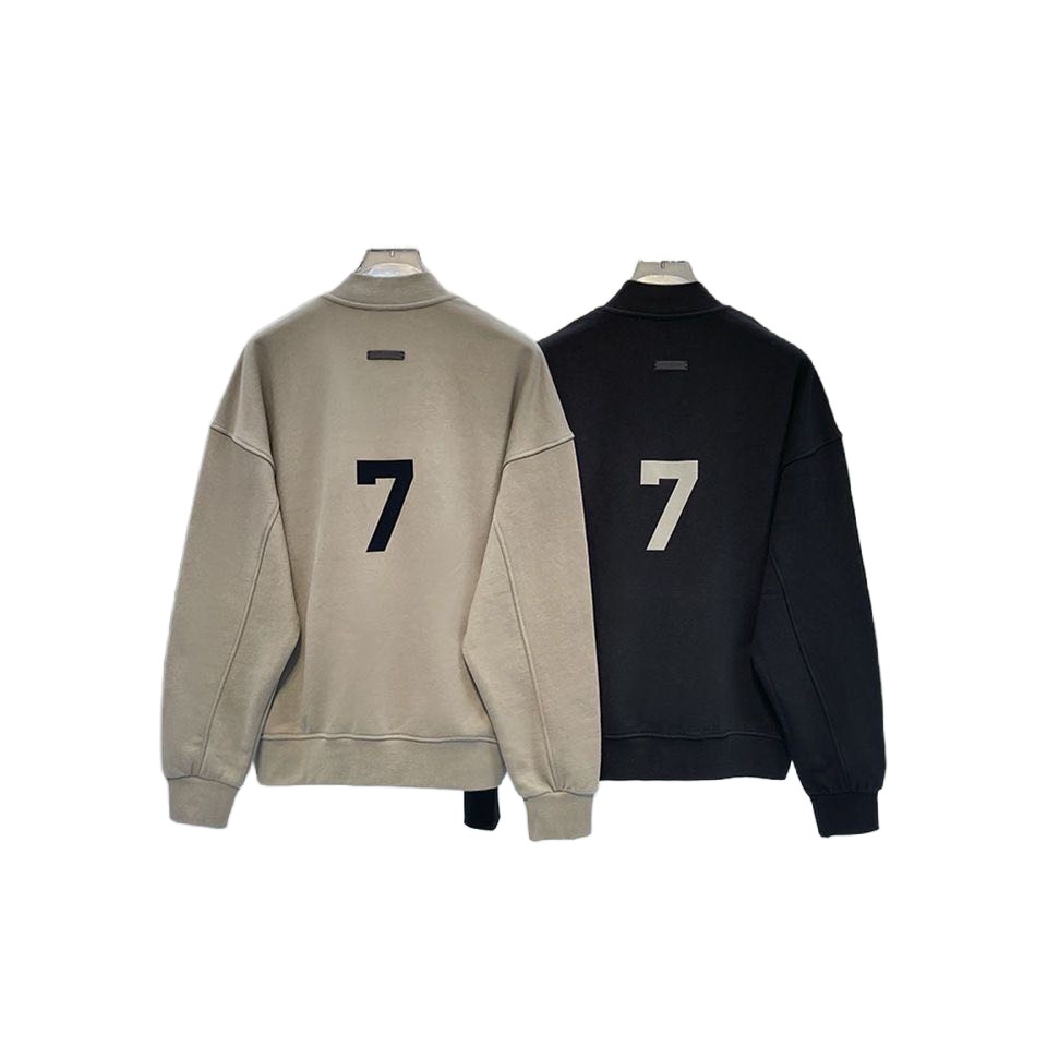 FOG ESSENTIALS autumn and winter jacket solid color letters 7 padded baseball jacket loose casual row button, Gray
FOG ESSENTIALS autumn and winter jacket solid color letters 7 padded baseball jacket loose casual row button, Gray