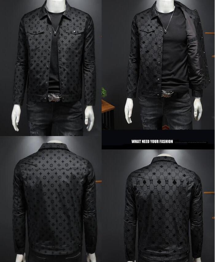 Jacket men's 2022 spring and autumn new style youth trend personality stand-up collar jacket baseball flocking men