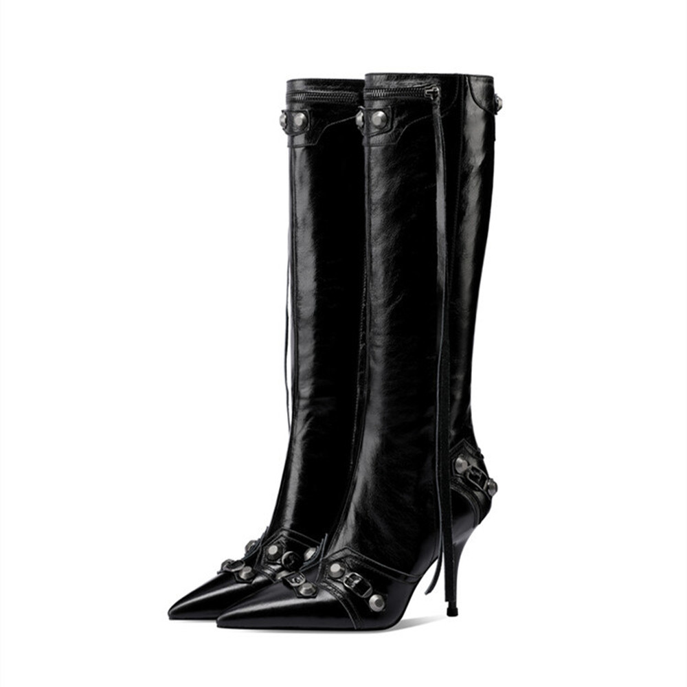 Women's Boots Fashion Sexy Top Layer Cowhide Solid Color Pointed Heel Shoes Retro Metal Zipper Over Knee High Slim Fringe Shoes 34-45, Pink velvet
Women's Boots Fashion Sexy Top Layer Cowhide Solid Color Pointed Heel Shoes Retro Metal Zipper Over Knee High Slim Fringe Shoes 34-45, Pink velvet