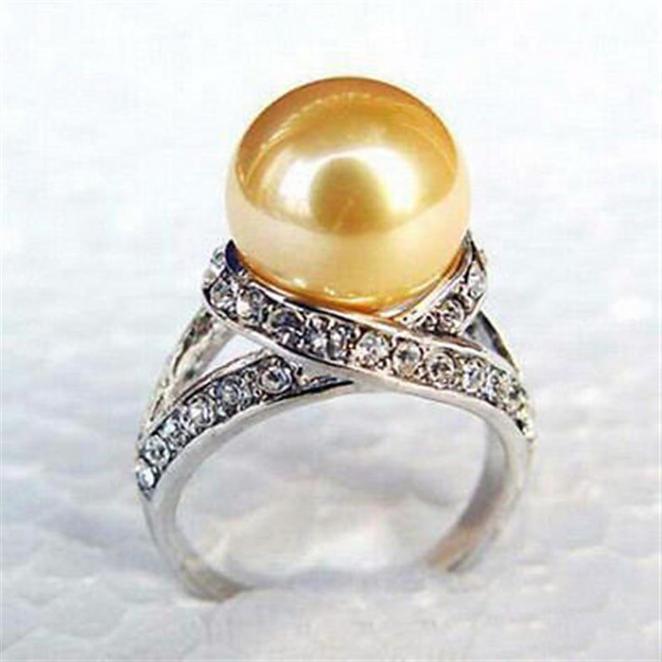 Whole Golden Yellow South Sea Shell Pearl White Gold Plated Crystal Ring Size 6 7 8 92222
Whole Golden Yellow South Sea Shell Pearl White Gold Plated Crystal Ring Size 6 7 8 92222