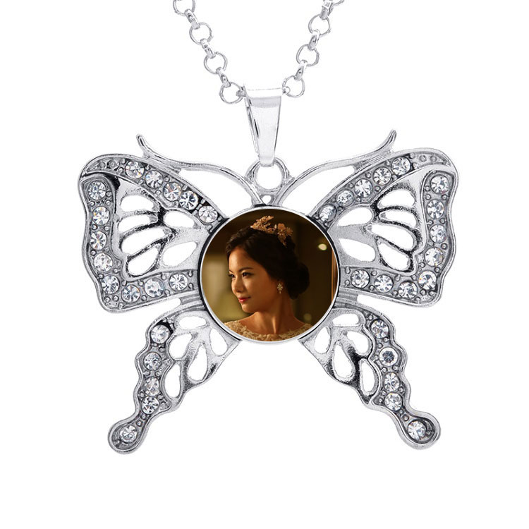 lady necklaces pendants for dye sublimation Butterfly button necklace pendant hot transfer blank material custom gift wholesaels
lady necklaces pendants for dye sublimation Butterfly button necklace pendant hot transfer blank material custom gift wholesaels