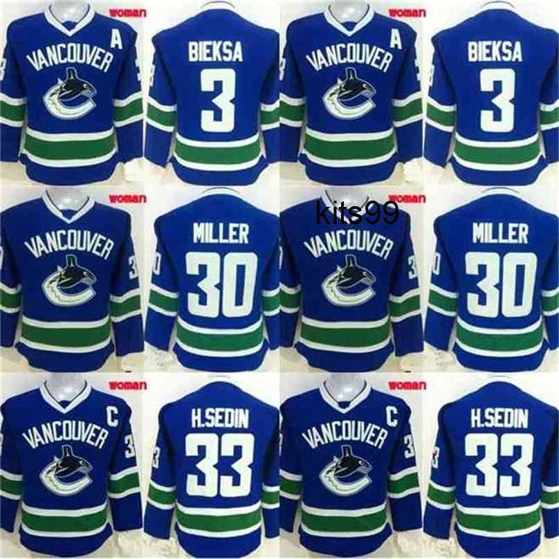Lady Jersey #3 Kevin Bieksa #30 Ryan Miller #33 Henrik Sedin 100% Stitched Embroidery s Hockey Jerseys Mix Order, 33 blue
Lady Jersey #3 Kevin Bieksa #30 Ryan Miller #33 Henrik Sedin 100% Stitched Embroidery s Hockey Jerseys Mix Order, 33 blue