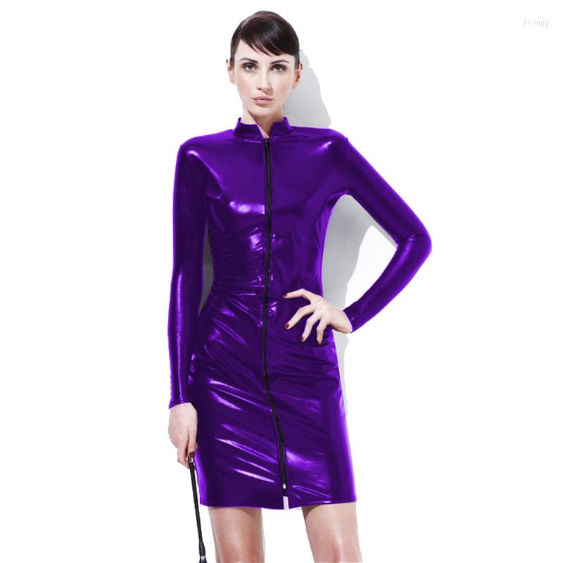 Casual Dresses Women Faux Leather Bodycon Zipper Short Mini Dress Plus Size Long Sleeve Sexy Lingerie Club Wear Wet Look Tights 5XL 6XL 7XL, Black
Casual Dresses Women Faux Leather Bodycon Zipper Short Mini Dress Plus Size Long Sleeve Sexy Lingerie Club Wear Wet Look Tights 5XL 6XL 7XL, Black