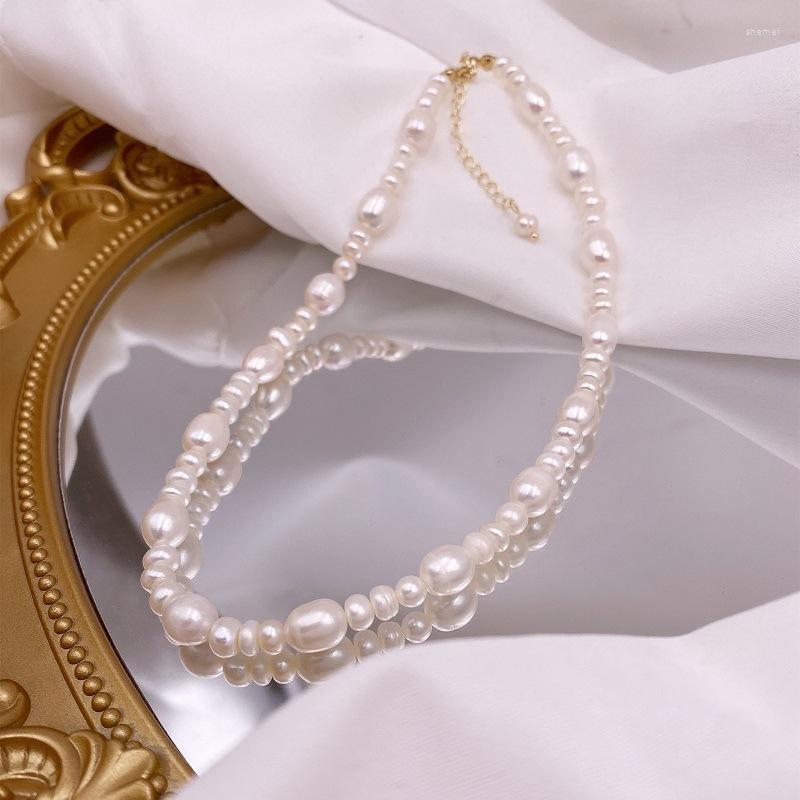 Choker Minar Dainty Baroque Freshwater Pearl Necklace For Women Multi Size Pearls Strand Statement French Jewelry
Choker Minar Dainty Baroque Freshwater Pearl Necklace For Women Multi Size Pearls Strand Statement French Jewelry