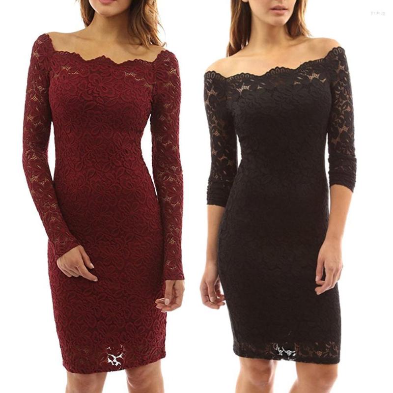 Casual Dresses Fashion Dress Sexy Women Hollow Floral Lace Off Shoulder Solid Color Long Sleeve Slim, White
Casual Dresses Fashion Dress Sexy Women Hollow Floral Lace Off Shoulder Solid Color Long Sleeve Slim, White