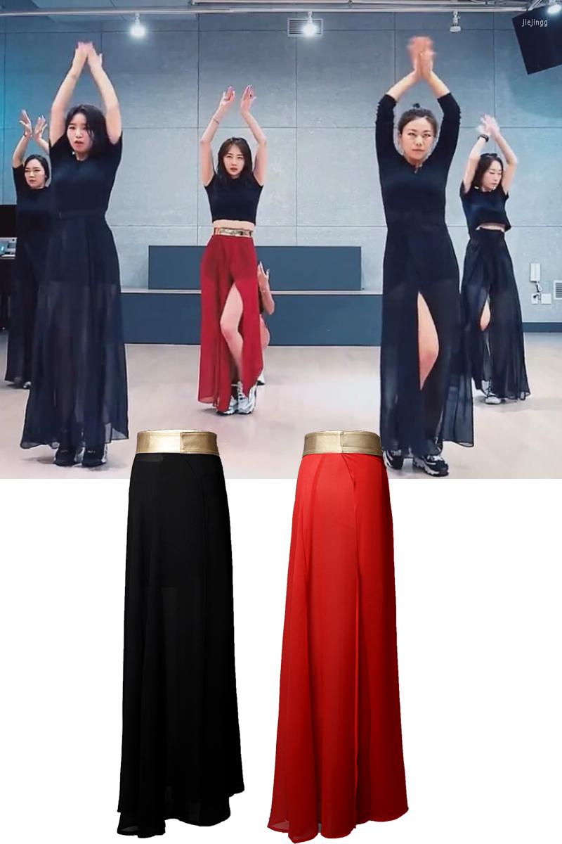 Skirts Kpop IU Seo Yea Ji Dance Show Sexy Fashion High Slit Long Skirt Women Summer Nightclub Solid Color Loose Waist, Black
Skirts Kpop IU Seo Yea Ji Dance Show Sexy Fashion High Slit Long Skirt Women Summer Nightclub Solid Color Loose Waist, Black