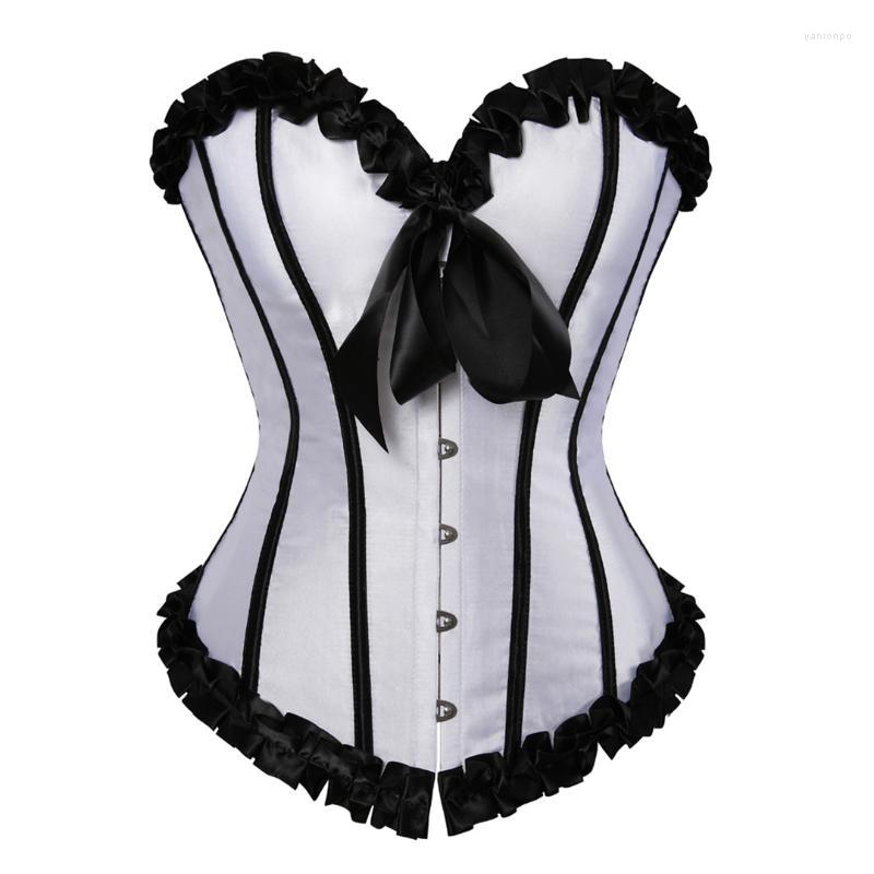 Bustiers & Corsets Sexy Corset Overbust For Women Plus Size Satin Vintage Gothic Victorian Lingerie TopBustiers, 2035-green
Bustiers & Corsets Sexy Corset Overbust For Women Plus Size Satin Vintage Gothic Victorian Lingerie TopBustiers, 2035-green