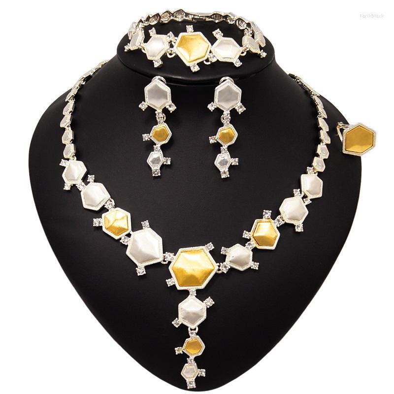 Necklace Earrings Set Yulaili High Quality Dubai Gold For Women Ring Bracelet Wedding Party Engagement Jewelery, Picture shown
Necklace Earrings Set Yulaili High Quality Dubai Gold For Women Ring Bracelet Wedding Party Engagement Jewelery, Picture shown