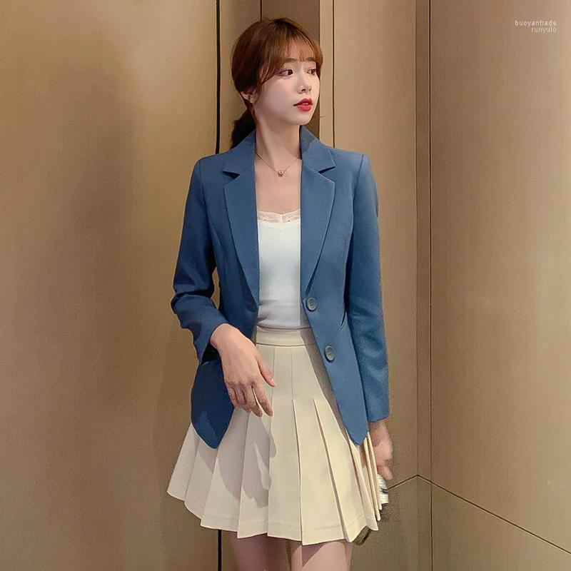 Women' Suits Women' & Blazers 2022 Spring Autumn Fashion Vintage Women Blazer Korea Casual Slim Office Lady Long Sleeve Solid Color, Black
Women' Suits Women' & Blazers 2022 Spring Autumn Fashion Vintage Women Blazer Korea Casual Slim Office Lady Long Sleeve Solid Color, Black