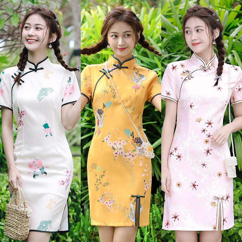 Ethnic Clothing Blue Red Cheongsam 2022 Summer Improved Qipao Dignified Atmosphere Slim Girl Daily Short Chinese Style Dress
Ethnic Clothing Blue Red Cheongsam 2022 Summer Improved Qipao Dignified Atmosphere Slim Girl Daily Short Chinese Style Dress