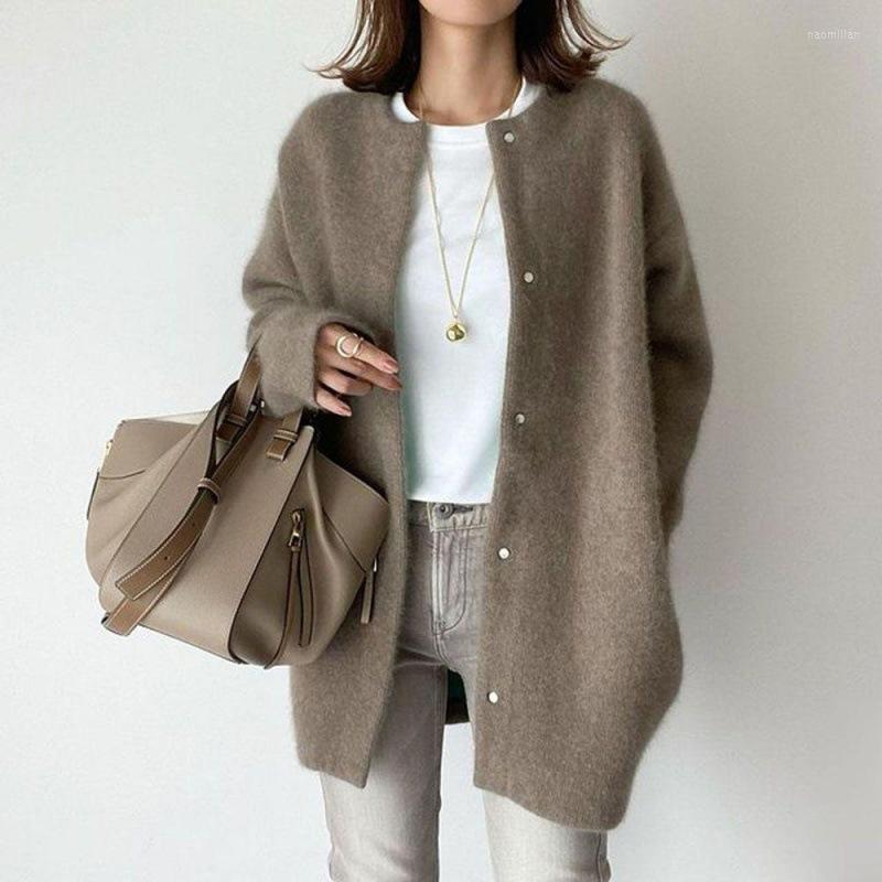 Women's Knits 7-color Woolen Coat Knitted Sweater Cardigan Solid Color Thin And Loose Women's Autumn Temperamental Commute, Black
Women's Knits 7-color Woolen Coat Knitted Sweater Cardigan Solid Color Thin And Loose Women's Autumn Temperamental Commute, Black