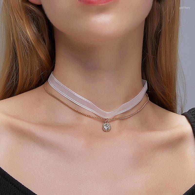 Choker Fashion Two Layers For Women Charm Crystal Round Pendant Collar Necklace Jewelry Girls Gift Bijoux Accessories
Choker Fashion Two Layers For Women Charm Crystal Round Pendant Collar Necklace Jewelry Girls Gift Bijoux Accessories