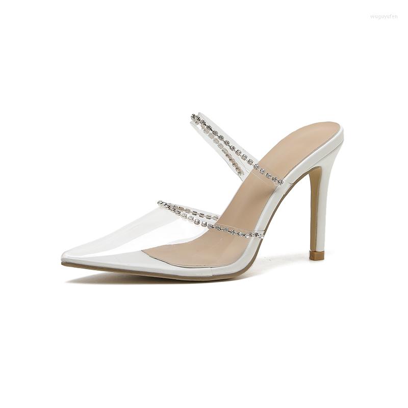 Dress Shoes Women's Transparent PVC Rhinestone Sandals Stiletto Slippers 815-2, Black
Dress Shoes Women's Transparent PVC Rhinestone Sandals Stiletto Slippers 815-2, Black