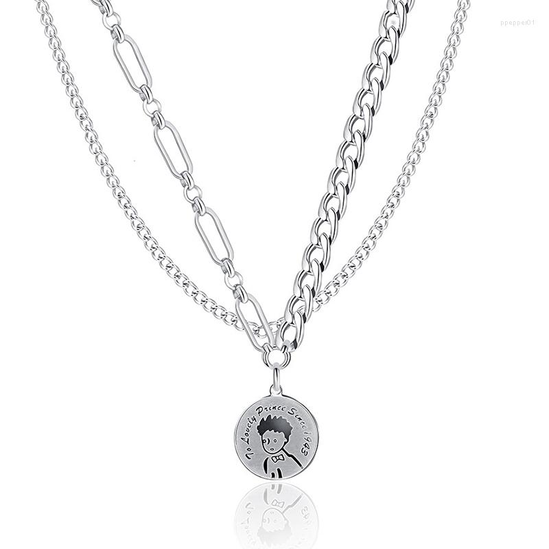 Pendant Necklaces Little Prince Necklace Jewelry Gift Layered Chain Choker Stainless Steel Link Women
Pendant Necklaces Little Prince Necklace Jewelry Gift Layered Chain Choker Stainless Steel Link Women
