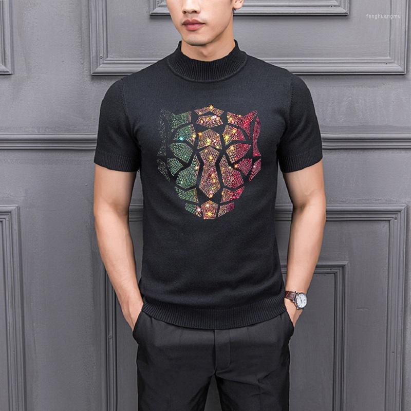 Men's Sweaters Men's Sweater Half High Neck Fashion Diamond Craft Knitted Short Sleeve Youth Casual Pullover Tops, As shown asian size
Men's Sweaters Men's Sweater Half High Neck Fashion Diamond Craft Knitted Short Sleeve Youth Casual Pullover Tops, As shown asian size