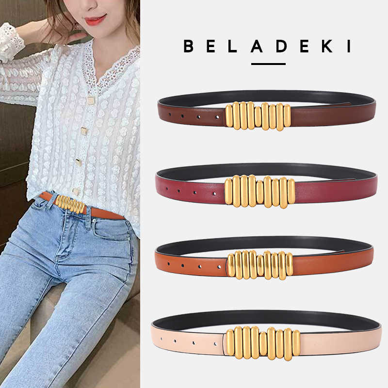 Women's Retro Fashion Decoration Smooth Buckle Belt 2.4CM Luxury Designer Brand Business Casual Belt, Separate
Women's Retro Fashion Decoration Smooth Buckle Belt 2.4CM Luxury Designer Brand Business Casual Belt, Separate