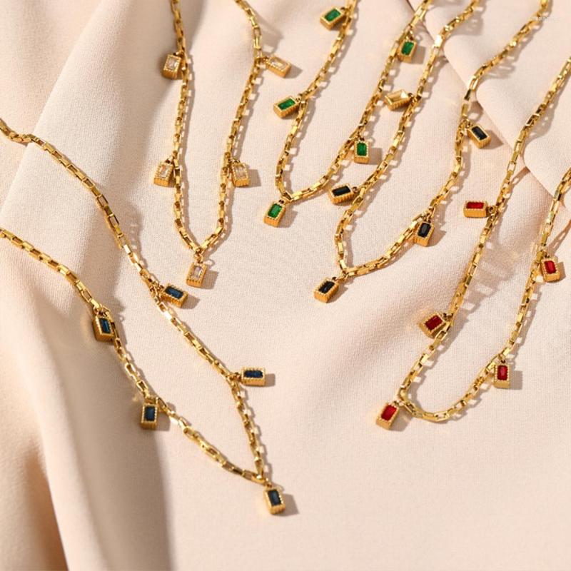 Chains WILD & FREE Stainless Steel Necklace For Women Colorful Crystal Pendants Choker Vintage Statement Jewelry
Chains WILD & FREE Stainless Steel Necklace For Women Colorful Crystal Pendants Choker Vintage Statement Jewelry