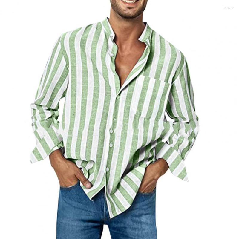 Men's Casual Shirts Cool Fashion Buckle Collar Pockets Long Sleeve Stripe Printing Male Tops High Elasticity For Husband, Black
Men's Casual Shirts Cool Fashion Buckle Collar Pockets Long Sleeve Stripe Printing Male Tops High Elasticity For Husband, Black