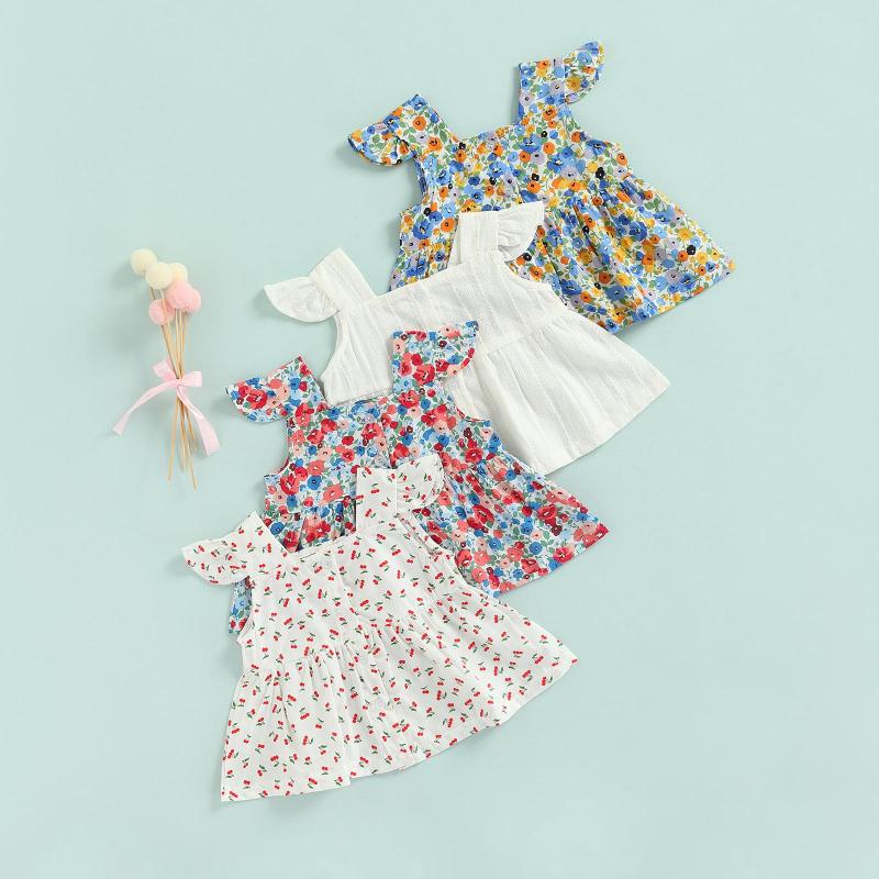 Girl Dresses Toddler Baby Summer Tops Flower Print Sleeve Square Neck Button Closure A-Line T-shirt
Girl Dresses Toddler Baby Summer Tops Flower Print Sleeve Square Neck Button Closure A-Line T-shirt