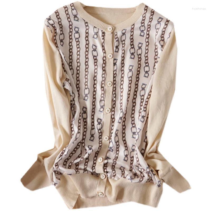 Women's Knits Women's & Tees Fashion Women Spring Autumn Cardigans Vintage Print Patchwork Knit Skirts Blouse Oneck Full Sleeve Single, Beige
Women's Knits Women's & Tees Fashion Women Spring Autumn Cardigans Vintage Print Patchwork Knit Skirts Blouse Oneck Full Sleeve Single, Beige