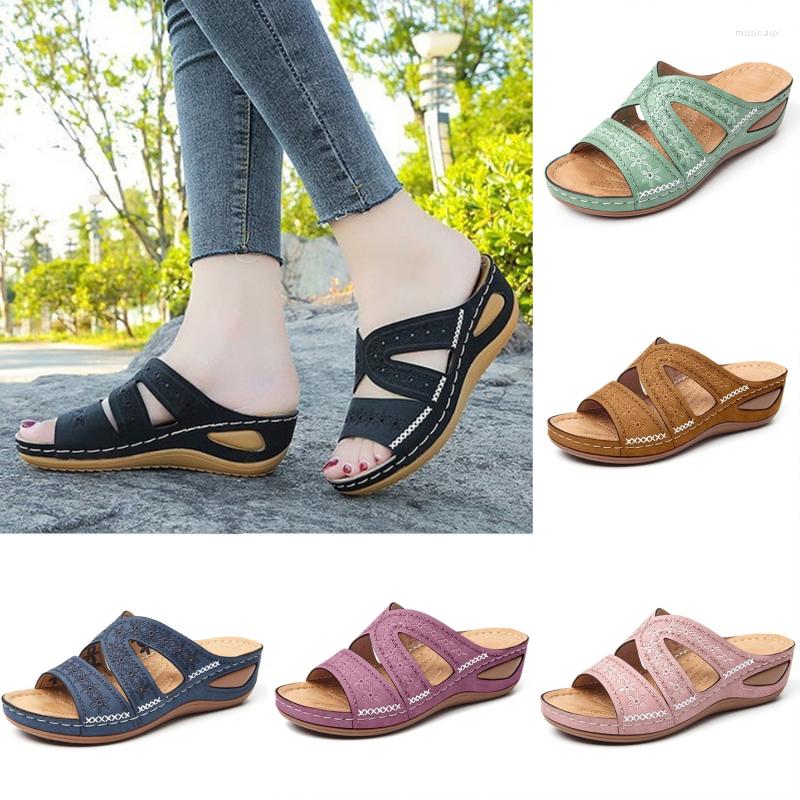 Slippers Ladies Sandals Wedge Heel Platform Peep-Toes Shoes Multicolor Embroidered For Women, Brown
Slippers Ladies Sandals Wedge Heel Platform Peep-Toes Shoes Multicolor Embroidered For Women, Brown